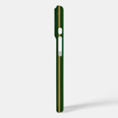 Springbok, grün und goldfarbene Streifen Case-Mate iPhone Hülle (Rückseite / Links)