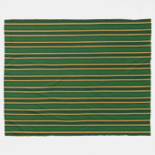Springbok, grün und goldfarbene Streifen Fleecedecke (Vorderseite (Horizontal))