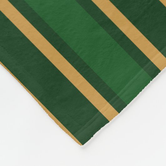 Springbok, grün und goldfarbene Streifen Fleecedecke (Ecke)