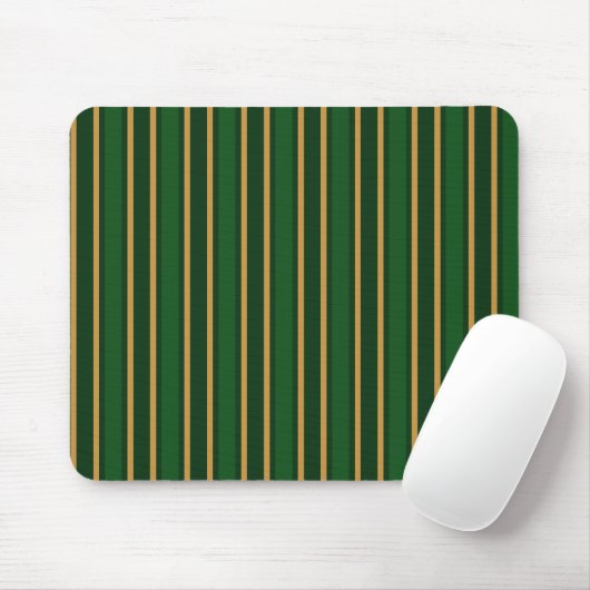 Springbok, grün und goldfarbene Streifen Mousepad (Mit Mouse)