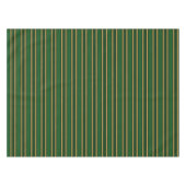 Springbok, grün und goldfarbene Streifen Tischdecke (Vorderseite (Horizontal))