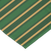 Springbok, grün und goldfarbene Streifen Tischdecke (Schrägansicht)