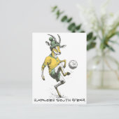 Springbok Star Striker Feiertagspostkarte (Stehend Vorderseite)