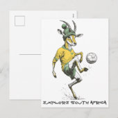 Springbok Star Striker Feiertagspostkarte (Vorne/Hinten)