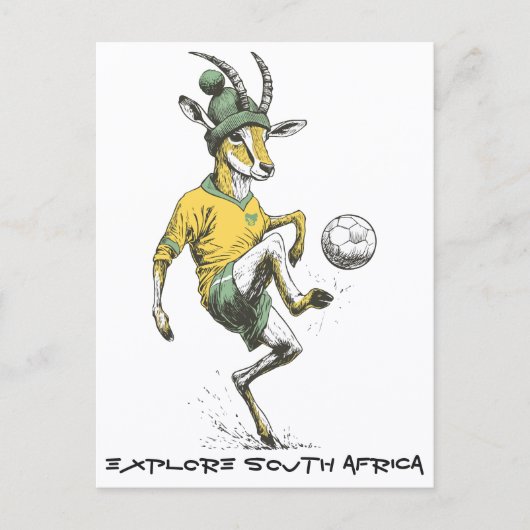 Springbok Star Striker Postkarte (Vorderseite)