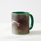 Springbrasse von S.A. Kilbourne Vintager Fisch Tasse (VorderseiteRechts)