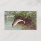 Springbrasse von S.A. Kilbourne Vintager Fisch Visitenkarte (Rückseite)