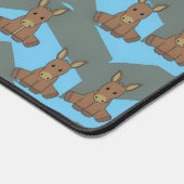 Springbraunes Eselmuster Schreibtischunterlage (Ecke)