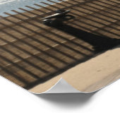 Springbrunnen auf dem Boardwalk Poster (Ecke)