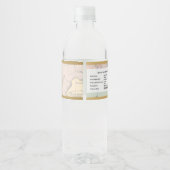 Springbrunnen aus dem Wasser der Jungen Alten Welt Wasserflaschenetikett (Rückseite)