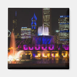 Springbrunnen Buckingham Chicago Magnet