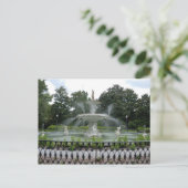 Springbrunnen im Forsyth Park Postkarte (Stehend Vorderseite)
