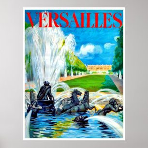 Springbrunnen im Schloss Versailles, Frankreich Poster