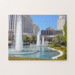 Springbrunnen in Las Vegas Nevada. Puzzle