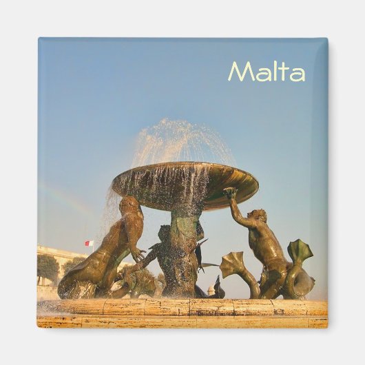 Springbrunnen in Malta Magnet (Vorne)
