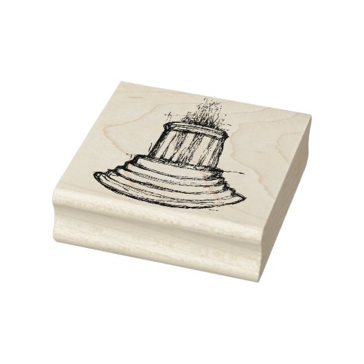 Springbrunnen Marshall Michigan Gummistempel (Stempel)