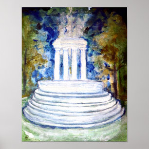 Springbrunnen Marshall Michigan Poster
