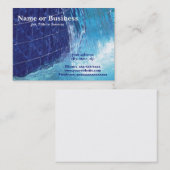 Springbrunnen mit blauen Kacheln im Freien Visitenkarte (Vorne/Hinten)