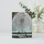 Springbrunnen Postkarte (Stehend Vorderseite)