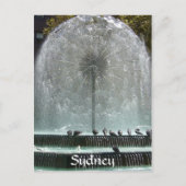 Springbrunnen Postkarte (Vorderseite)