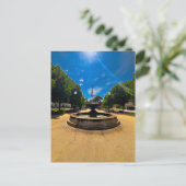 Springbrunnen Sonnentag-Ansicht Postkarte (Stehend Vorderseite)