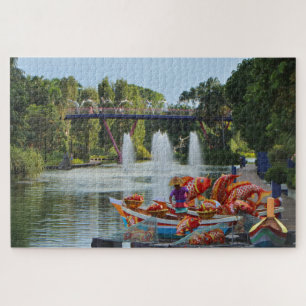 Springbrunnen und Libellenbrücke, Singapur Puzzle