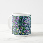 Springbrunnen und lila Blume Kaffeetasse (Vorderseite Links)