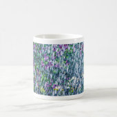 Springbrunnen und lila Blume Kaffeetasse (Mittel)