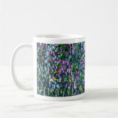 Springbrunnen und lila Blume Kaffeetasse (Links)