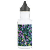 Springbrunnen und lila Blume Trinkflasche (Links)