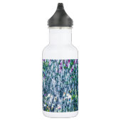 Springbrunnen und lila Blume Trinkflasche (Rechts)