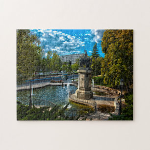Springbrunnen von Madrid. Puzzle