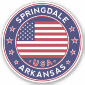 Springdale Arkansas, Springdale Aufkleber (Vorderseite)