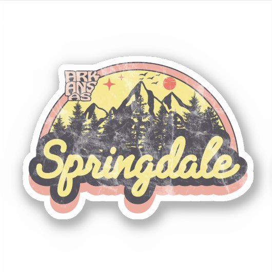 Springdale, Arkansas Sticker (Vorderseite)