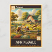 Springdale, Arkansas | Vintage Postkarte (Vorderseite)