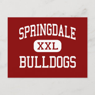 Springdale - Bulldogs - High - Springdale Arkansas Postkarte