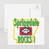 Springdale Rocks ! (Grün) Postkarte (Vorne/Hinten)