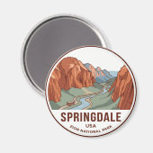 Springdale USA Magnet (Vorderseite/Rückseite)