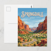 Springdale USA Postkarte (Vorne/Hinten)