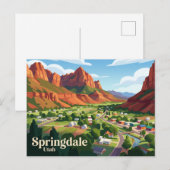 Springdale USA Postkarte (Vorne/Hinten)