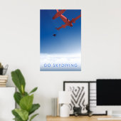 Springe ab Reiseplakat Poster (Heimbüro)
