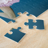 Springen der Ballerina auf Blau Puzzle (Seite)