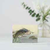 SPRINGEN der BASS-Visitenkarte-Schablone Visitenkarte (Stehend Vorderseite)