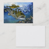 SPRINGEN der BASS-Visitenkarte-Schablone Visitenkarte (Vorne/Hinten)