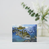 SPRINGEN der BASS-Visitenkarte-Schablone Visitenkarte (Stehend Vorderseite)