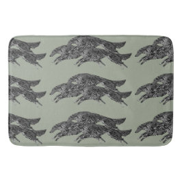 Springen der Borzoi-Badematte Badematte