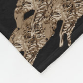 Springen der Borzoi-Fleece-Decke Fleecedecke (Ecke)