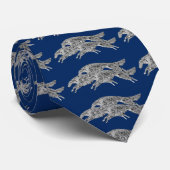 Springen der Borzoi-Krawatte Krawatte (Gerollt)