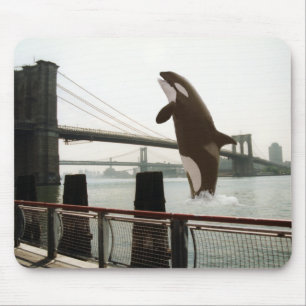 Springen der Brooklyn-Brücke Mousepad