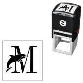 Springen der Dolphin über den Single Fett erste Mo Permastempel (Beispiel)